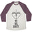 Virgin Teez  Baseball Tee Unisex Tri-Blend Baseball Tee / small / Oatmeal / Maroon I LOVE MY BIG BOOTY UNISEX TRI-BLEND BASEBALL TEE
