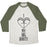 Virgin Teez  Baseball Tee Unisex Tri-Blend Baseball Tee / small / Oatmeal / Moss I LOVE MY BIG BOOTY UNISEX TRI-BLEND BASEBALL TEE