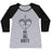 Virgin Teez  Baseball Tee Women's Tri-Blend Baseball Tee / small / Athletic Gray / Black I LOVE MY BIG BOOTY WOMEN'S TRI-BLEND BASEBALL TEE