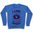 Virgin Teez  Pullover Crewneck Sweatshirt / x-small / Heathered Blue I LOVE MY BOYFRIEND ALMOST AS MUCH AS I LOVE FOOTBALL CREWNECK SWEATSHIRT