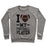 Virgin Teez  Pullover Crewneck Sweatshirt / x-small / Heathered Gray I LOVE MY FOOTBALL PLAYER CREWNECK SWEATSHIRT