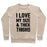 Virgin Teez  Pullover Crewneck Sweatshirt / x-small / Heathered Oatmeal I LOVE MY SIZE & THICK THIGHS (CMYK) CREWNECK SWEATSHIRT