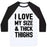 Virgin Teez  Baseball Tee Unisex Classic Baseball Tee / x-small / White/Black I LOVE MY SIZE & THICK THIGHS (CMYK) UNISEX CLASSIC BASEBALL TEE