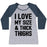 Virgin Teez  Baseball Tee Women's Tri-Blend Baseball Tee / small / Athletic Gray / Navy I LOVE MY SIZE & THICK THIGHS (CMYK) WOMEN'S TRI-BLEND BASEBALL TEE