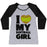 Virgin Teez  Baseball Tee Women's Tri-Blend Baseball Tee / small / Athletic Gray / Black I LOVE MY SOFTBALL GIRL (BASEBALL SHIRT) WOMEN'S TRI-BLEND BASEBALL TEE