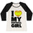 Virgin Teez  Baseball Tee Women's Tri-Blend Baseball Tee / small / Oatmeal / Black I LOVE MY SOFTBALL GIRL (BASEBALL SHIRT) WOMEN'S TRI-BLEND BASEBALL TEE