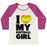 Virgin Teez  Baseball Tee Women's Tri-Blend Baseball Tee / small / Oatmeal / Berry I LOVE MY SOFTBALL GIRL (BASEBALL SHIRT) WOMEN'S TRI-BLEND BASEBALL TEE