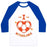 Virgin Teez  Baseball Tee Unisex Classic Baseball Tee / x-small / White/Blue I LOVE NETHERLANDS (SOCCER) UNISEX CLASSIC BASEBALL TEE