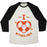 Virgin Teez  Baseball Tee Unisex Tri-Blend Baseball Tee / small / Oatmeal / Black I LOVE NETHERLANDS (SOCCER) UNISEX TRI-BLEND BASEBALL TEE