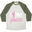 Virgin Teez  Baseball Tee Unisex Tri-Blend Baseball Tee / small / Oatmeal / Moss I LOVE POLE FITNESS UNISEX TRI-BLEND BASEBALL TEE