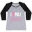 Virgin Teez  Baseball Tee Women's Tri-Blend Baseball Tee / small / Athletic Gray / Black I LOVE POLE FITNESS WOMEN'S TRI-BLEND BASEBALL TEE