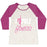 Virgin Teez  Baseball Tee Women's Tri-Blend Baseball Tee / small / Oatmeal / Berry I LOVE POLE FITNESS WOMEN'S TRI-BLEND BASEBALL TEE