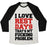 Virgin Teez  Baseball Tee Unisex Tri-Blend Baseball Tee / small / Oatmeal / Black I LOVE REST DAYS THAT'S MY F***ING PROBLEM UNISEX TRI-BLEND BASEBALL TEE