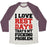 Virgin Teez  Baseball Tee Unisex Tri-Blend Baseball Tee / small / Oatmeal / Maroon I LOVE REST DAYS THAT'S MY F***ING PROBLEM UNISEX TRI-BLEND BASEBALL TEE