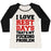 Virgin Teez  Baseball Tee Women's Tri-Blend Baseball Tee / small / Oatmeal / Black I LOVE REST DAYS THAT'S MY F***ING PROBLEM WOMEN'S TRI-BLEND BASEBALL TEE