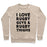 Virgin Teez  Pullover Crewneck Sweatshirt / x-small / Heathered Oatmeal I LOVE RUGBY GUYS & RUGBY THIGHS CREWNECK SWEATSHIRT