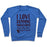 Virgin Teez  Pullover Crewneck Sweatshirt / x-small / Heathered Blue I LOVE RUNNING MARATHONS ESPECIALLY WHEN THEY'RE OVER CREWNECK SWEATSHIRT