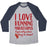 Virgin Teez  Baseball Tee Unisex Tri-Blend Baseball Tee / small / Athletic Gray / Navy I LOVE RUNNING MARATHONS ESPECIALLY WHEN THEY'RE OVER UNISEX TRI-BLEND BASEBALL TEE