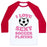 Virgin Teez  Baseball Tee Unisex Classic Baseball Tee / x-small / White/Red I LOVE SEXY SOCCER PLAYERS UNISEX CLASSIC BASEBALL TEE