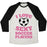 Virgin Teez  Baseball Tee Unisex Tri-Blend Baseball Tee / small / Oatmeal / Black I LOVE SEXY SOCCER PLAYERS UNISEX TRI-BLEND BASEBALL TEE