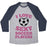 Virgin Teez  Baseball Tee Unisex Tri-Blend Baseball Tee / small / Athletic Gray / Navy I LOVE SEXY SOCCER PLAYERS UNISEX TRI-BLEND BASEBALL TEE