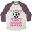 Virgin Teez  Baseball Tee Unisex Tri-Blend Baseball Tee / small / Oatmeal / Maroon I LOVE SEXY SOCCER PLAYERS UNISEX TRI-BLEND BASEBALL TEE