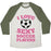 Virgin Teez  Baseball Tee Unisex Tri-Blend Baseball Tee / small / Oatmeal / Moss I LOVE SEXY SOCCER PLAYERS UNISEX TRI-BLEND BASEBALL TEE