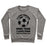 Virgin Teez  Pullover Crewneck Sweatshirt / x-small / Heathered Gray I LOVE SOCCER MORE THAN FOOD CREWNECK SWEATSHIRT