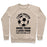 Virgin Teez  Pullover Crewneck Sweatshirt / x-small / Heathered Oatmeal I LOVE SOCCER MORE THAN FOOD CREWNECK SWEATSHIRT