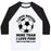 Virgin Teez  Baseball Tee Unisex Classic Baseball Tee / x-small / White/Black I LOVE SOCCER MORE THAN FOOD UNISEX CLASSIC BASEBALL TEE