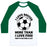 Virgin Teez  Baseball Tee Unisex Classic Baseball Tee / x-small / White/Dark Green I LOVE SOCCER MORE THAN FOOD UNISEX CLASSIC BASEBALL TEE