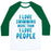 Virgin Teez  Baseball Tee Unisex Classic Baseball Tee / x-small / White/Dark Green I LOVE SWIMMING MORE THAN I LOVE PEOPLE UNISEX CLASSIC BASEBALL TEE