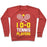 Virgin Teez  Pullover Crewneck Sweatshirt / x-small / Heathered Red I LOVE TENNIS PLAYERS CREWNECK SWEATSHIRT