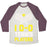 Virgin Teez  Baseball Tee Unisex Tri-Blend Baseball Tee / small / Oatmeal / Maroon I LOVE TENNIS PLAYERS UNISEX TRI-BLEND BASEBALL TEE