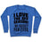 Virgin Teez  Pullover Crewneck Sweatshirt / x-small / Heathered Blue I LOVE THE OFF SEASON NO HOCKEY FAN EVER CREWNECK SWEATSHIRT
