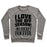 Virgin Teez  Pullover Crewneck Sweatshirt / x-small / Heathered Gray I LOVE THE OFF SEASON NO HOCKEY FAN EVER CREWNECK SWEATSHIRT