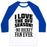 Virgin Teez  Baseball Tee Unisex Classic Baseball Tee / x-small / White/Blue I LOVE THE OFF SEASON NO HOCKEY FAN EVER UNISEX CLASSIC BASEBALL TEE
