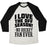 Virgin Teez  Baseball Tee Unisex Tri-Blend Baseball Tee / small / Oatmeal / Black I LOVE THE OFF SEASON NO HOCKEY FAN EVER UNISEX TRI-BLEND BASEBALL TEE