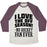 Virgin Teez  Baseball Tee Unisex Tri-Blend Baseball Tee / small / Oatmeal / Maroon I LOVE THE OFF SEASON NO HOCKEY FAN EVER UNISEX TRI-BLEND BASEBALL TEE