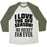 Virgin Teez  Baseball Tee Unisex Tri-Blend Baseball Tee / small / Oatmeal / Moss I LOVE THE OFF SEASON NO HOCKEY FAN EVER UNISEX TRI-BLEND BASEBALL TEE