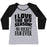Virgin Teez  Baseball Tee Women's Tri-Blend Baseball Tee / small / Athletic Gray / Black I LOVE THE OFF SEASON NO HOCKEY FAN EVER WOMEN'S TRI-BLEND BASEBALL TEE