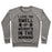 Virgin Teez  Pullover Crewneck Sweatshirt / x-small / Heathered Gray I LOVE THE SMELL OF WEIGHTS IN THE MORNING CREWNECK SWEATSHIRT
