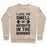 Virgin Teez  Pullover Crewneck Sweatshirt / x-small / Heathered Oatmeal I LOVE THE SMELL OF WEIGHTS IN THE MORNING CREWNECK SWEATSHIRT