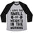 Virgin Teez  Baseball Tee Unisex Tri-Blend Baseball Tee / small / Athletic Gray / Black I LOVE THE SMELL OF WEIGHTS IN THE MORNING UNISEX TRI-BLEND BASEBALL TEE
