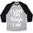 Virgin Teez  Baseball Tee Unisex Tri-Blend Baseball Tee / small / Athletic Gray / Black I LOVE THE WEIGH I AM UNISEX TRI-BLEND BASEBALL TEE