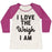 Virgin Teez  Baseball Tee Women's Tri-Blend Baseball Tee / small / Oatmeal / Berry I LOVE THE WEIGH I AM WOMEN'S TRI-BLEND BASEBALL TEE