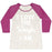 Virgin Teez  Baseball Tee Women's Tri-Blend Baseball Tee / small / Oatmeal / Berry I LOVE THE WEIGH I AM WOMEN'S TRI-BLEND BASEBALL TEE