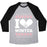 Virgin Teez  Baseball Tee Unisex Tri-Blend Baseball Tee / small / Athletic Gray / Black I LOVE WINTER (SNOWBOARD HEART) UNISEX TRI-BLEND BASEBALL TEE