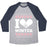 Virgin Teez  Baseball Tee Unisex Tri-Blend Baseball Tee / small / Athletic Gray / Navy I LOVE WINTER (SNOWBOARD HEART) UNISEX TRI-BLEND BASEBALL TEE