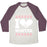 Virgin Teez  Baseball Tee Unisex Tri-Blend Baseball Tee / small / Oatmeal / Maroon I LOVE WINTER (SNOWBOARD HEART) UNISEX TRI-BLEND BASEBALL TEE